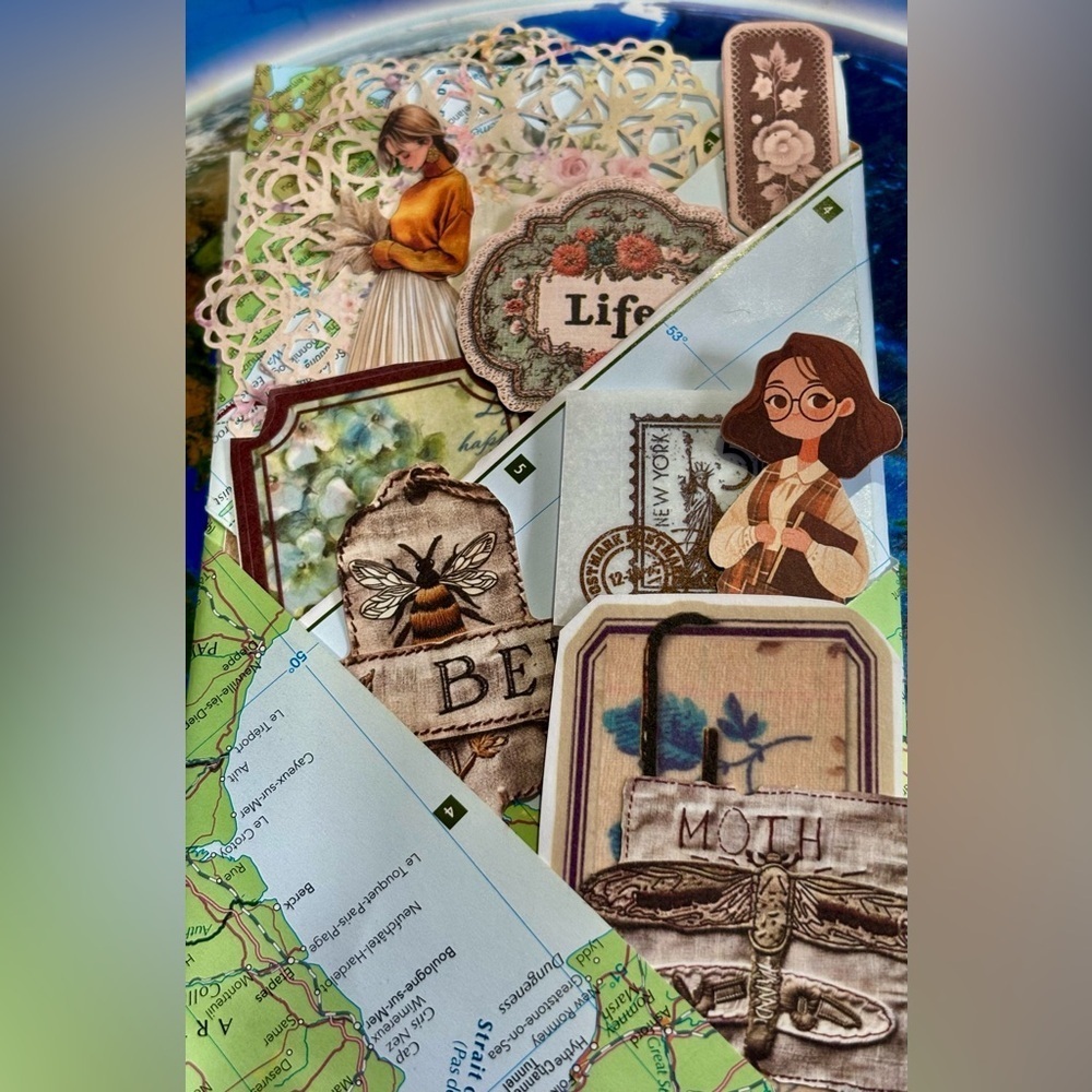 Vintage-Inspired Scrapbook Ephemera Set